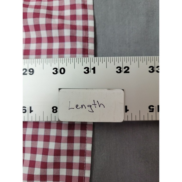 Vineyard Vines Performance Mens Classic Whale Shirt Button Front Red Gingham XXL - Picture 11 of 11